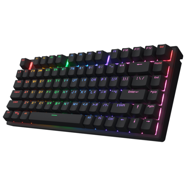Tastatură Hator Icefall Mecha 75 Rainbow Wireless Black Gaming, Fără fir photo 2
