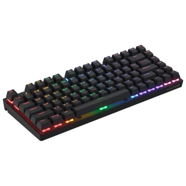 Tastatură Hator Icefall Mecha 75 Rainbow Wireless Black Gaming, Fără fir photo 3