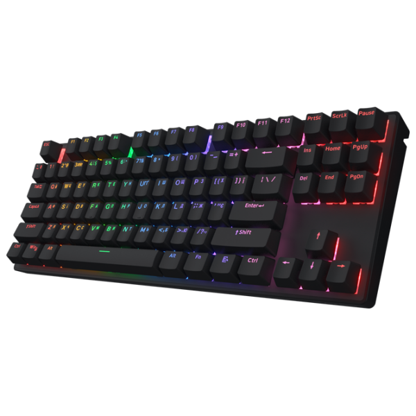 Tastatură Hator Icefall Mecha TKL Rainbow Wireless Black Gaming, Fără fir photo 2