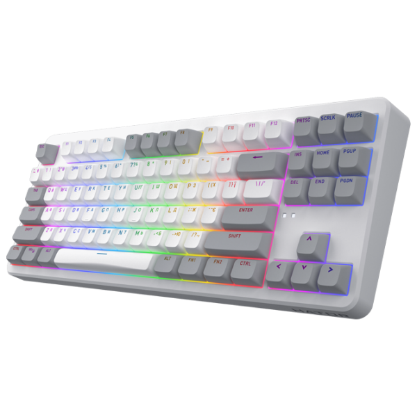 Tastatură Hator Rockfall 3 Mecha TKL White Gaming, Fără fir photo 5
