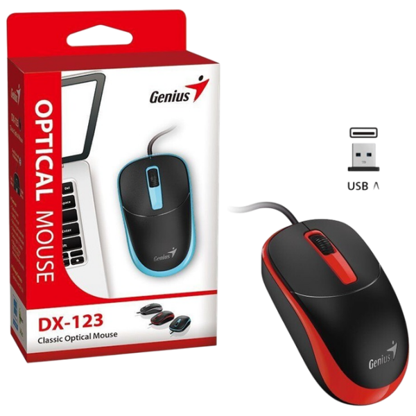 Mouse Genius DX-123 Black Cu fir, 1200 dpi photo 5