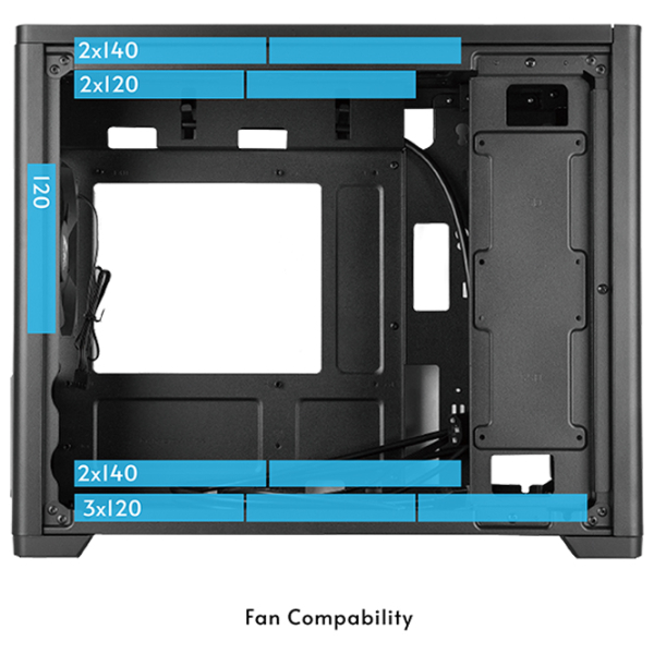 Корпус Chieftec BX-10B-OP Черный micro ATX photo 9