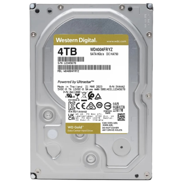 HDD Western Digital Gold Enterprise 3.5'' 4 TB  photo 4