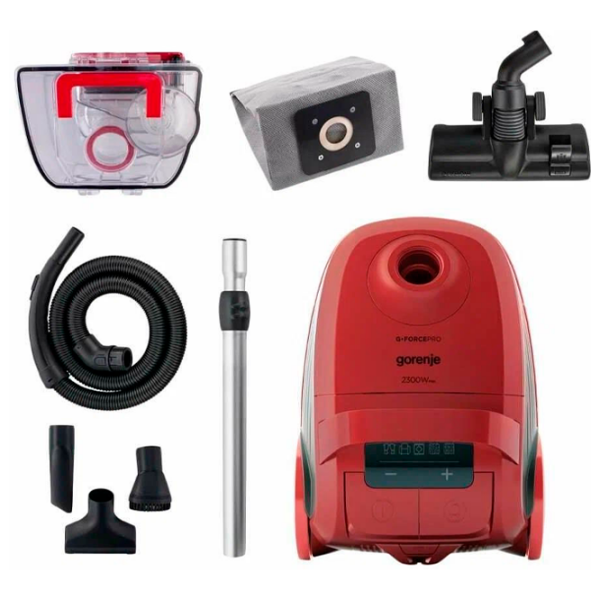 Aspirator Gorenje VC2321GPRRCY Red 2300 W | Uscată | Container | 3 l photo 4