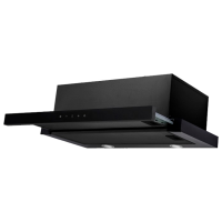 Hotă Backer Riki Slider 1000 Sensor Black 60 cm, Recirculare, 1000 m³/h