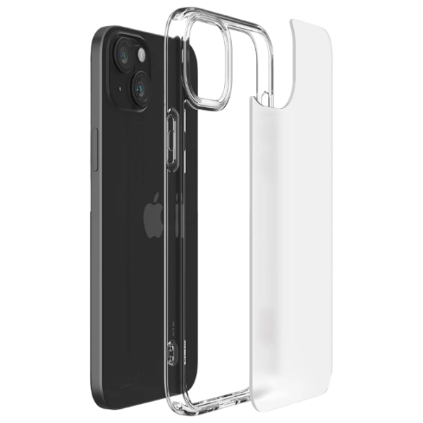 Husă pentru smartphone Apple iPhone 15 (Ultra Hybrid) Matte Transparent Spigen, TPU, Back photo 6