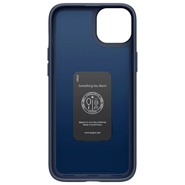 Husă pentru smartphone Apple iPhone 15 (Thin Fit) Matte Blue Spigen, TPU, Back photo 6