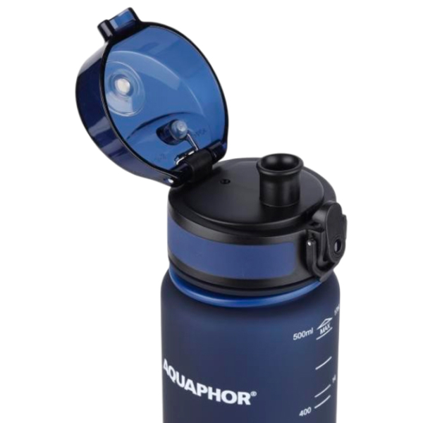 Sticlă pentru apă Aquaphor City Blue 0.65l photo 2