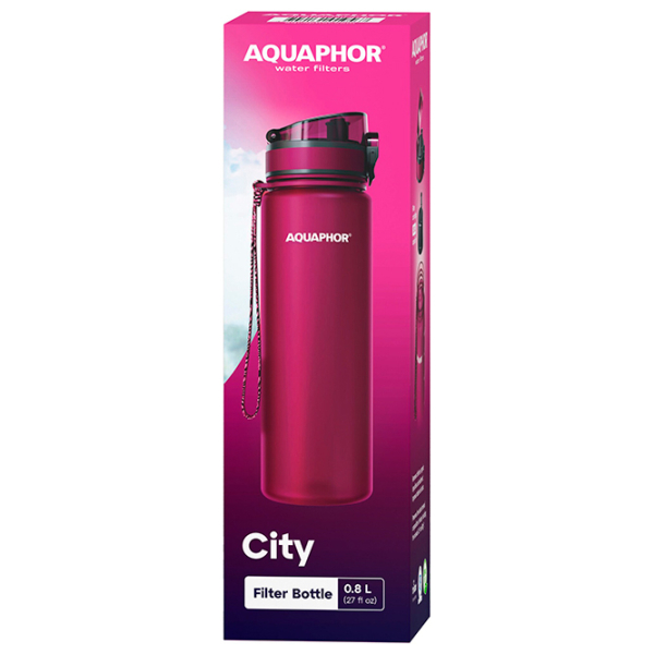 Sticlă pentru apă Aquaphor City Pink 0.8l photo 4
