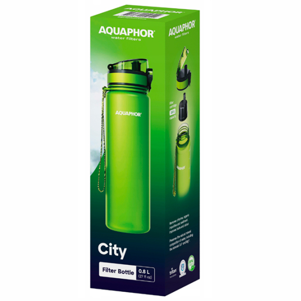 Sticlă pentru apă Aquaphor City Green 0.8l photo 4