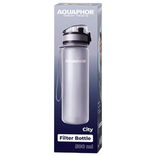Sticlă pentru apă Aquaphor City Grey 0.5l photo 4