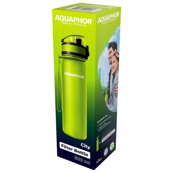 Sticlă pentru apă Aquaphor City Green 0.5l photo 4