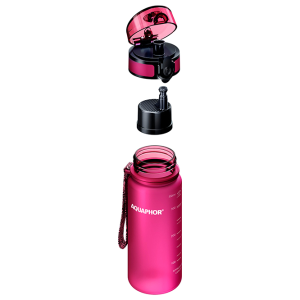 Sticlă pentru apă Aquaphor City Pink 0.35l photo 2