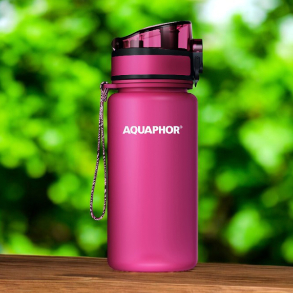 Sticlă pentru apă Aquaphor City Pink 0.35l photo 5