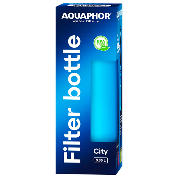 Sticlă pentru apă Aquaphor City Blue 0.35l photo 4