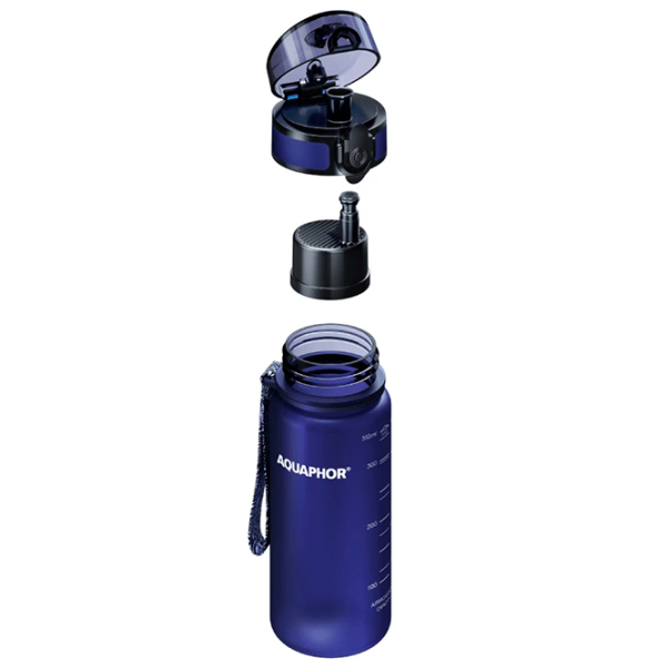 Sticlă pentru apă Aquaphor City Dark Blue 0.35l photo 2