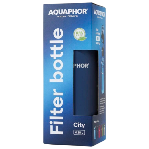 Sticlă pentru apă Aquaphor City Dark Blue 0.35l photo 5