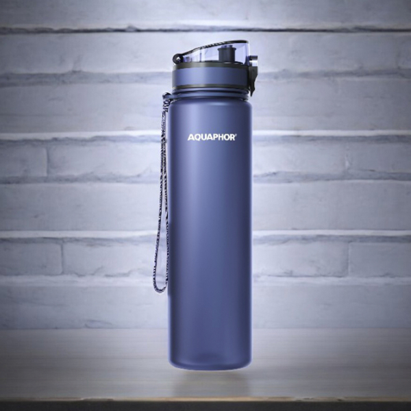 Sticlă pentru apă Aquaphor City Dark Blue 1l photo 4