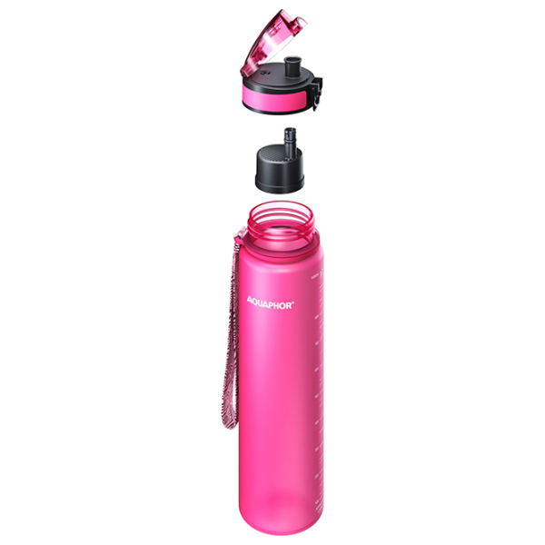 Sticlă pentru apă Aquaphor City Pink 1l photo 2