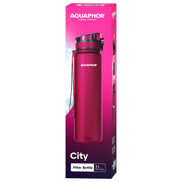Бутылка для воды Aquaphor City Ruby 1л photo 5
