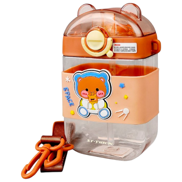 Sticlă pentru apă Kids Nico Space Beer Brown 0.47l photo 1