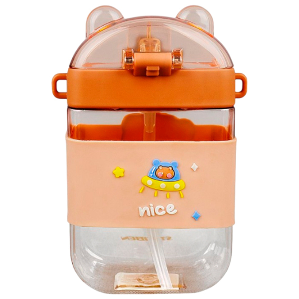 Sticlă pentru apă Kids Nico Space Beer Brown 0.47l photo 2