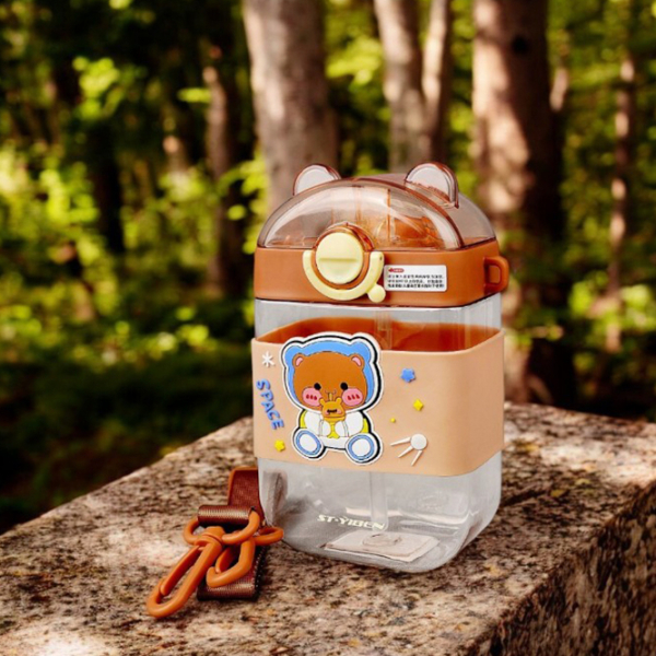 Sticlă pentru apă Kids Nico Space Beer Brown 0.47l photo 4