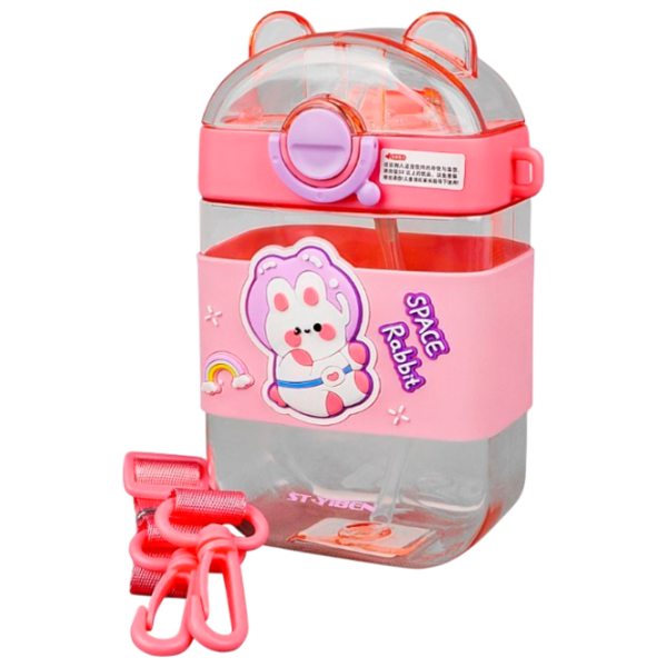 Бутылка для воды Kids Nico Space Rabbit Розовый 0.47л photo 1