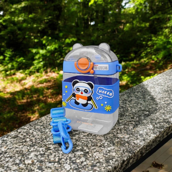 Sticlă pentru apă Kids Nico Hello Panda Blue 0.47l photo 4