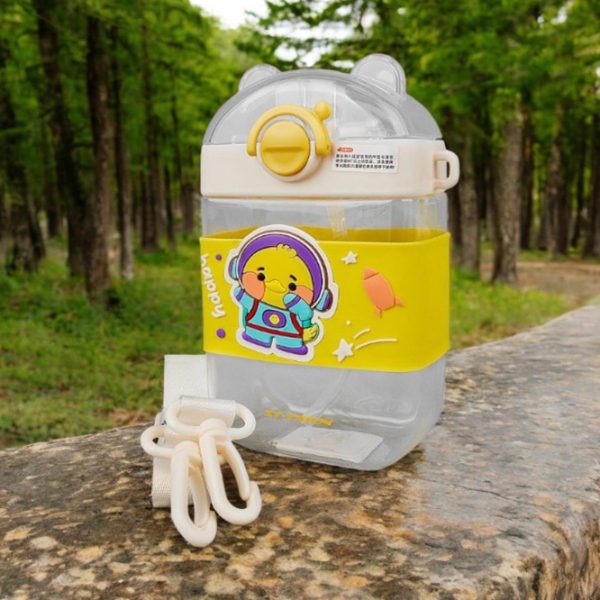 Sticlă pentru apă Kids Nico Happy Duck Yellow 0.47l photo 3
