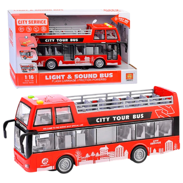 Автобус Wenyi Light & Sound Bus WY916A
Серый
Красный  photo 3