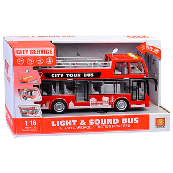 Автобус Wenyi Light & Sound Bus WY916A
Серый
Красный  photo 5