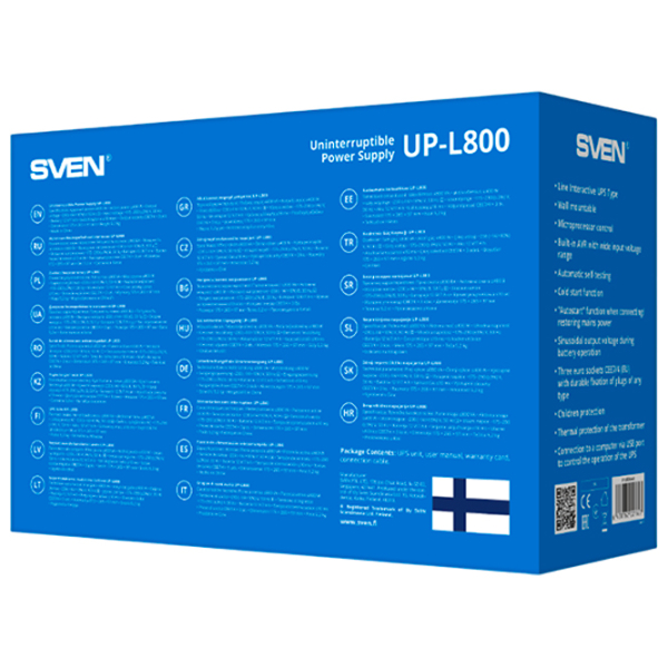 UPS Sven UP-L800 (400 / 800VA) Black  photo 7