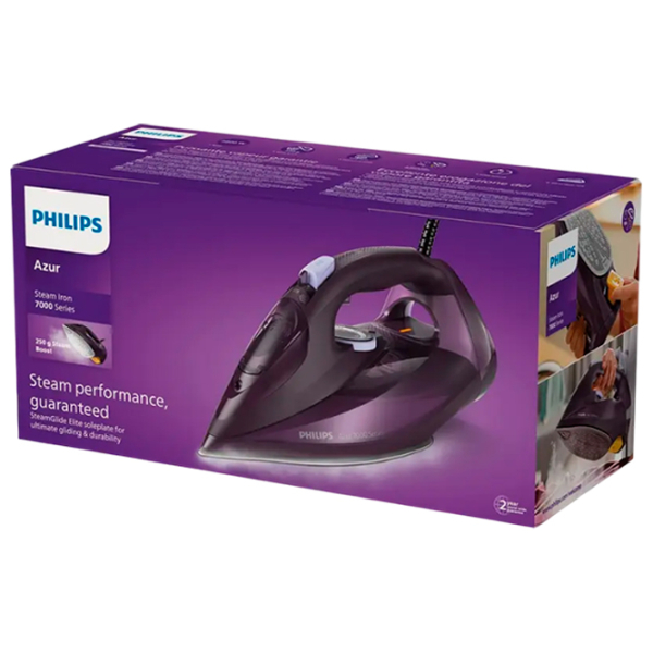 Fier de călcat Philips DST7051/30 Purple 2800 W, 50 g/min, 0.3 l, Ceramică photo 3
