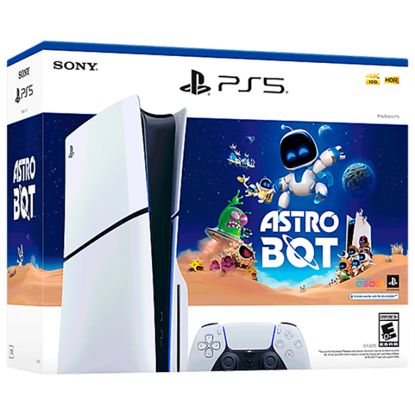 Игровая приставка Sony PlayStation 5 Slim Disc Edition Astro Bot Bundle Белый SSD 1 ТБ, RAM 16 ГБ photo 1