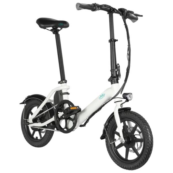 Bicicletă electrică FIIDO D3 Pro White 14" | 250 W | până la 60 km photo 2