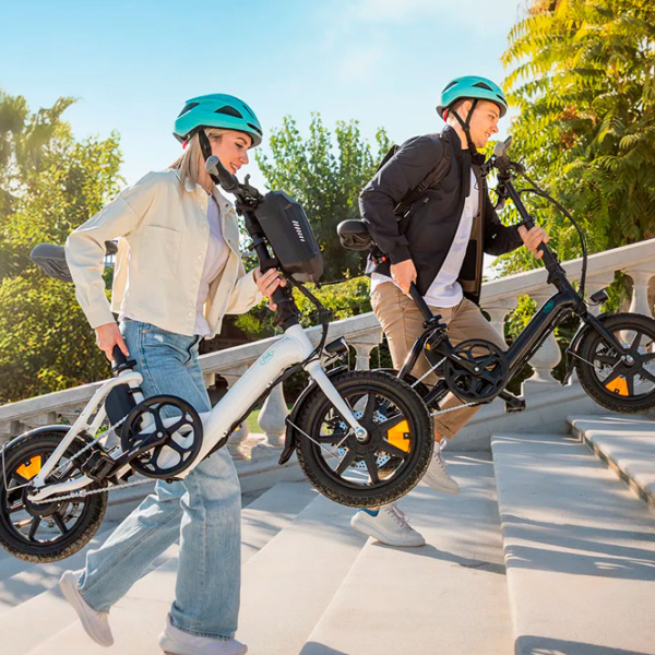 Bicicletă electrică FIIDO D3 Pro White 14" | 250 W | până la 60 km photo 5