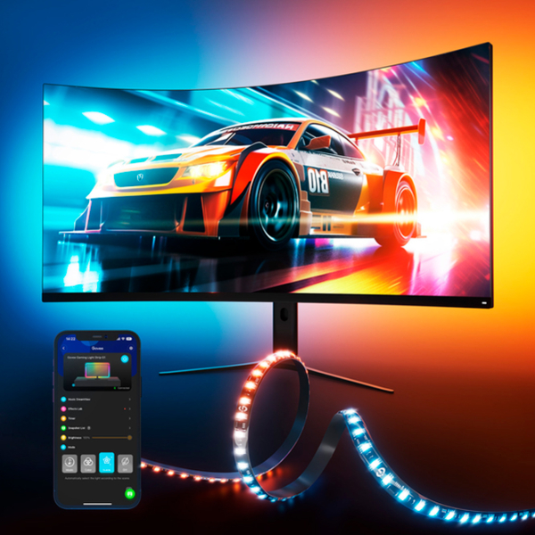 Bandă Led Govee Gaming Light Strip G1 Black  photo 8