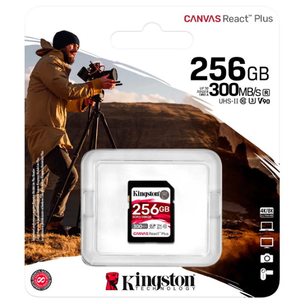 SD Kingston Canvas React Plus 256 GB  photo 3