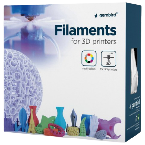Филамент Gembird 3DP-PLA1.75HY-01-BK Черный  photo 3