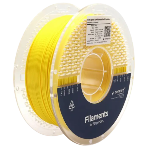 Филамент Gembird 3DP-PLA1.75HY-01-Y Желтый  photo 1