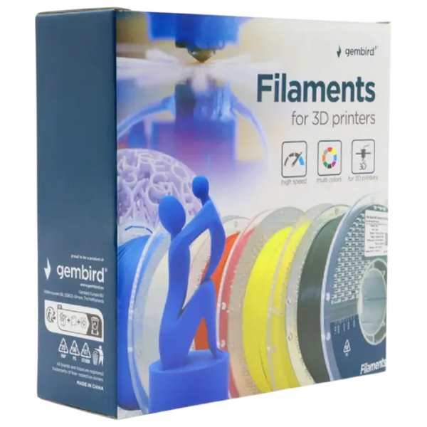 Филамент Gembird 3DP-PLA1.75HY-01-Y Желтый  photo 4