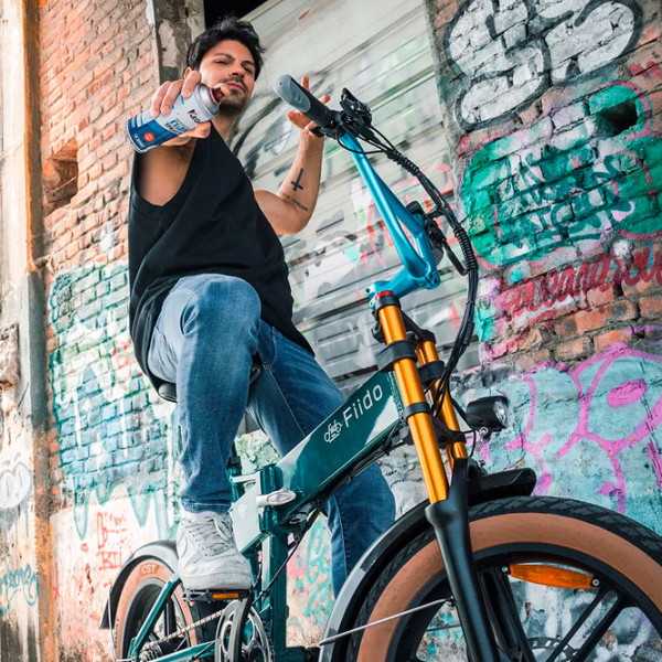 Bicicletă electrică FIIDO M1 Pro Blue 20" | 500 W | până la 80 km photo 7