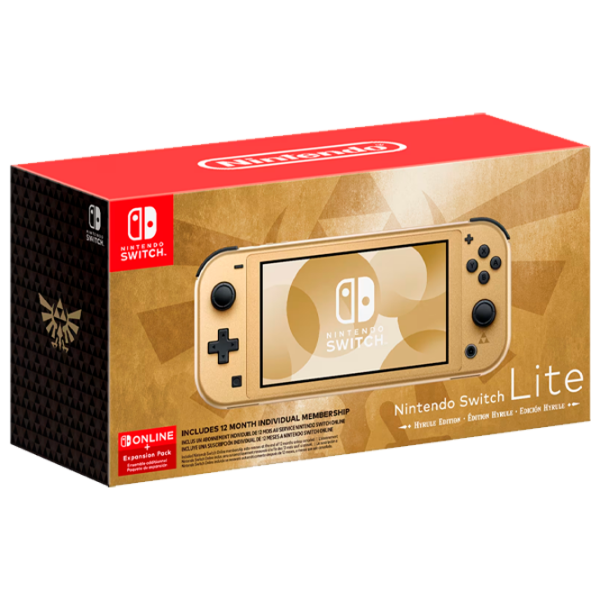 Consolă portabilă pentru jocuri Nintendo Switch Lite Hyrule Edition Gold HDD , RAM 4 GB photo 1