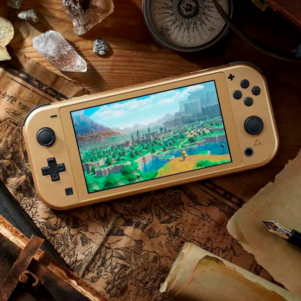 Consolă portabilă pentru jocuri Nintendo Switch Lite Hyrule Edition Gold HDD , RAM 4 GB photo 5