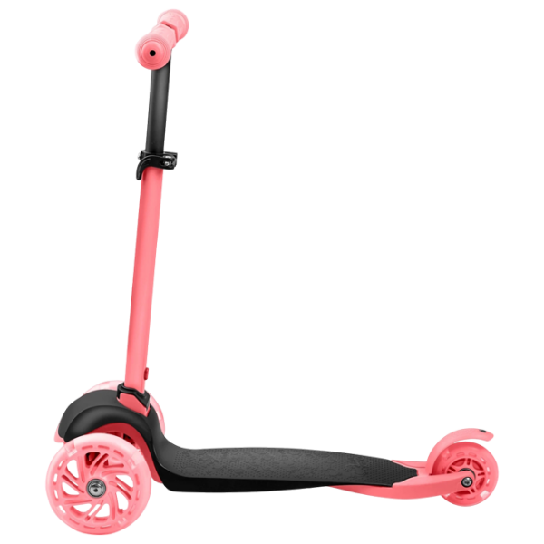 Trotinetă pentru copii cu trei roți Ricokids Loco (5642263) Pink 3 ani, 25 kg, Din silicon photo 2