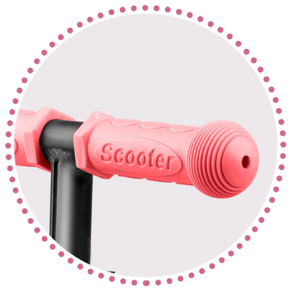 Trotinetă pentru copii cu trei roți Ricokids Loco (5642263) Pink 3 ani, 25 kg, Din silicon photo 5