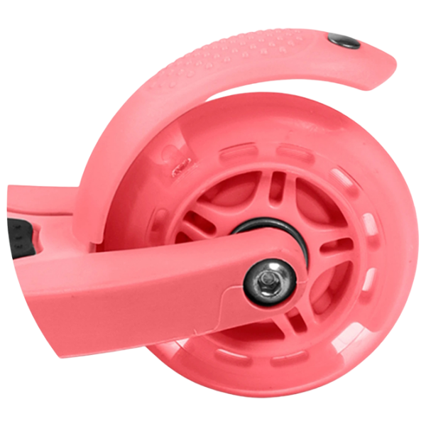 Trotinetă pentru copii cu trei roți Ricokids Loco (5642263) Pink 3 ani, 25 kg, Din silicon photo 6
