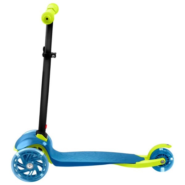Trotinetă pentru copii cu trei roți Ricokids Loco (5642268) Blue 3 ani, 25 kg, Din silicon photo 3