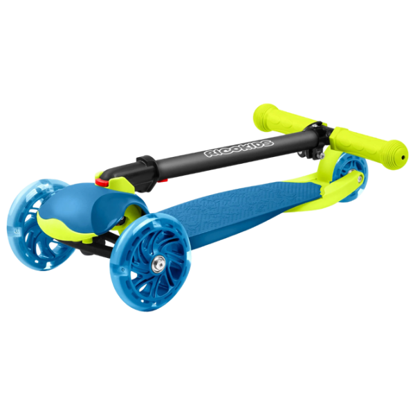 Trotinetă pentru copii cu trei roți Ricokids Loco (5642268) Blue 3 ani, 25 kg, Din silicon photo 4